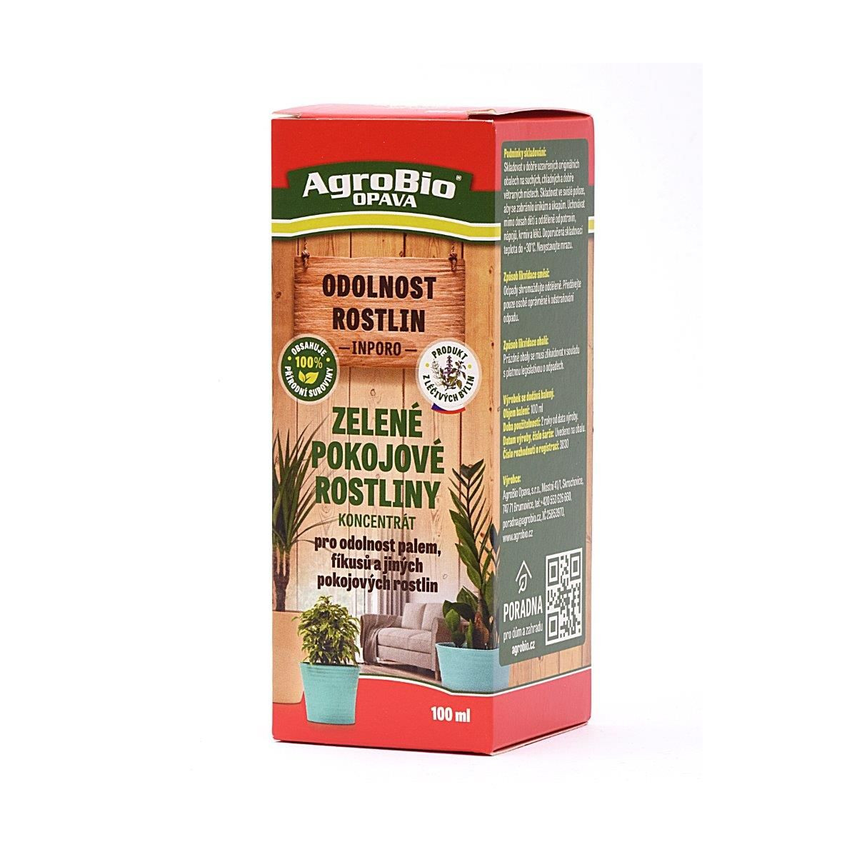 Koncentrát na zelené izbové rastliny - AgroBio - ochrana rastlín - 100 ml
