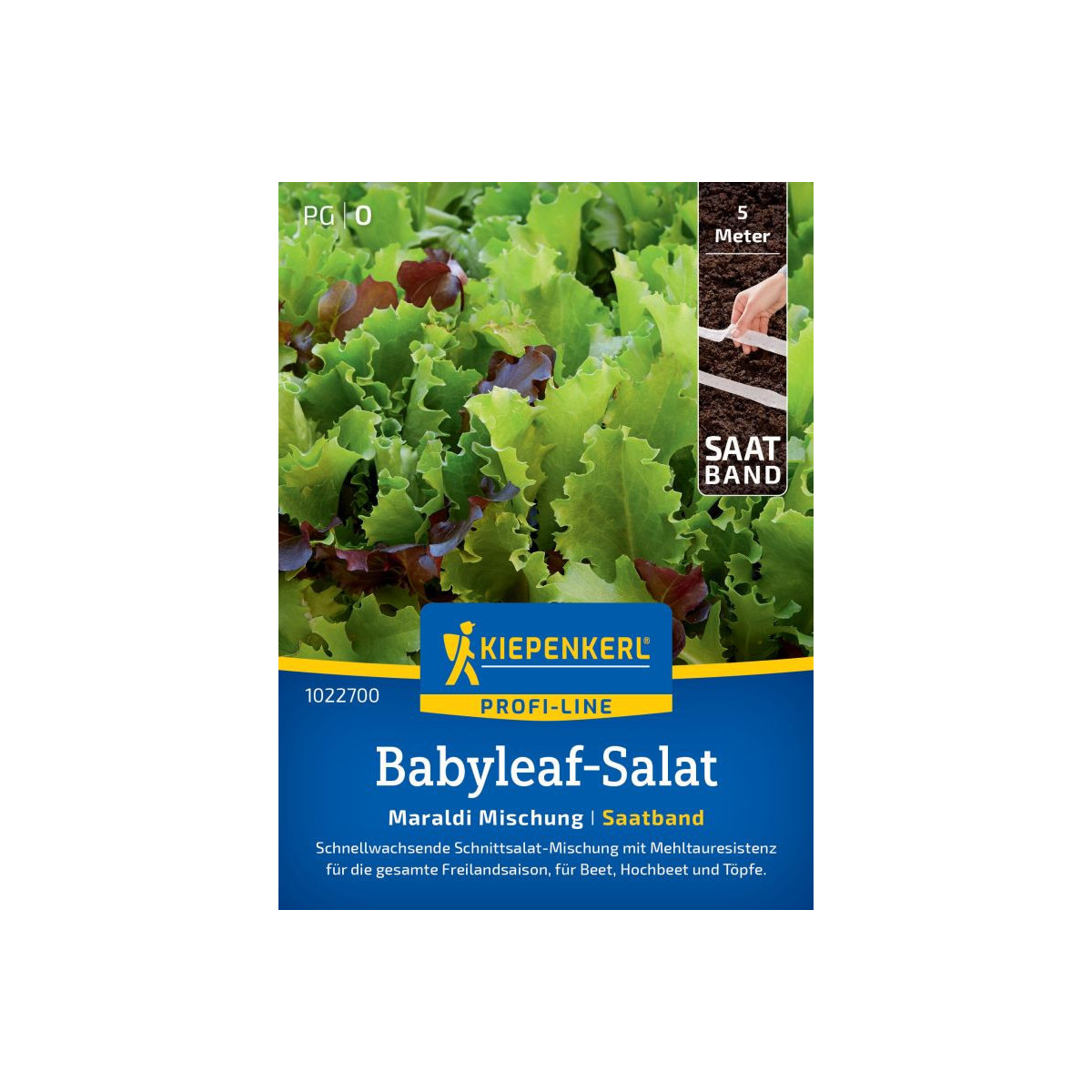 Šalát Babyleaf Maraldi mix - výsevný opasok - 5 m
