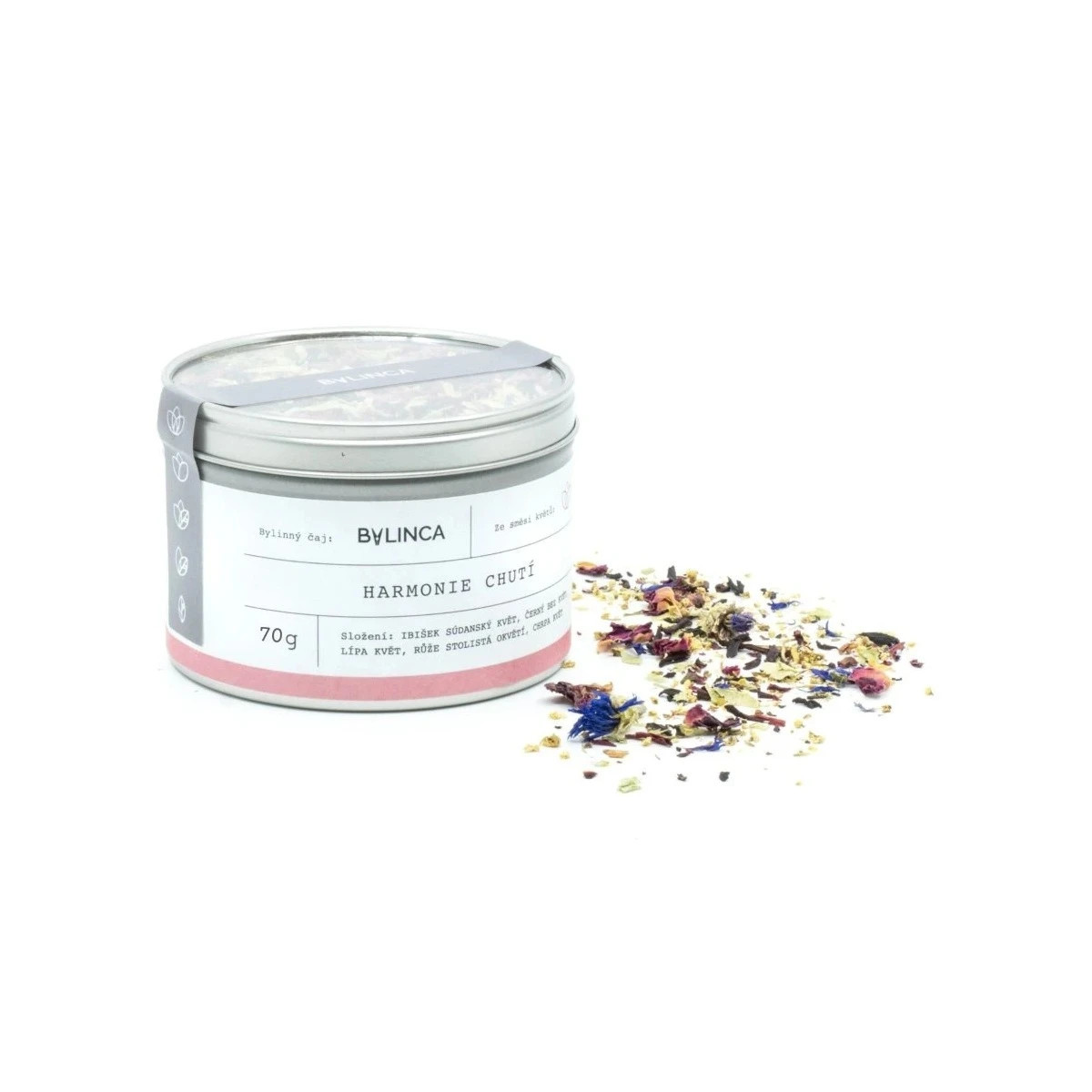 Harmónia chutí - čajová zmes - bylinný čaj - 70 g