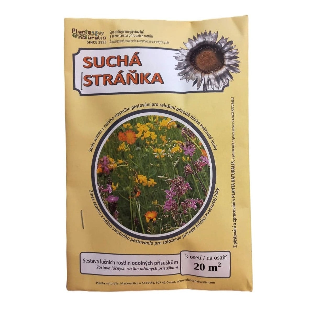 Kvetinová lúka Suchá stráň - Planta Naturalis - osivo lúčnych kvetov - 40 g
