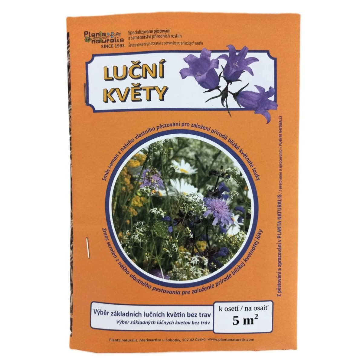 Kvetinová lúka pre obohatenie porastu - Plata Naturalis - osivo lúčnych kvetov - 10 g