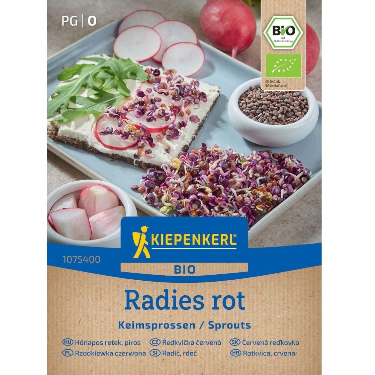 BIO Červená reďkovka - bio semená na klíčenie - 30 g
