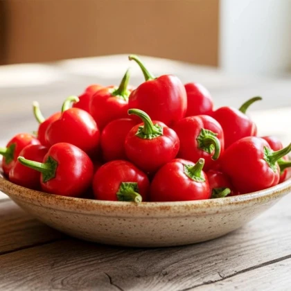 BIO Paprika Red Marble - Capsicum annuum - semená papriky - 6ks