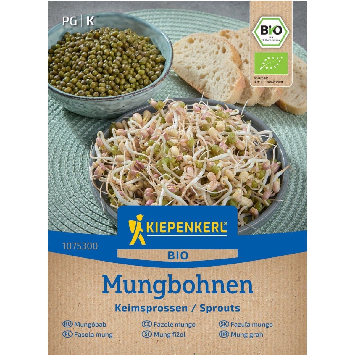 BIO Fazuľa Mungo - Vigna radiata - bio semená na klíčenie - 75 g