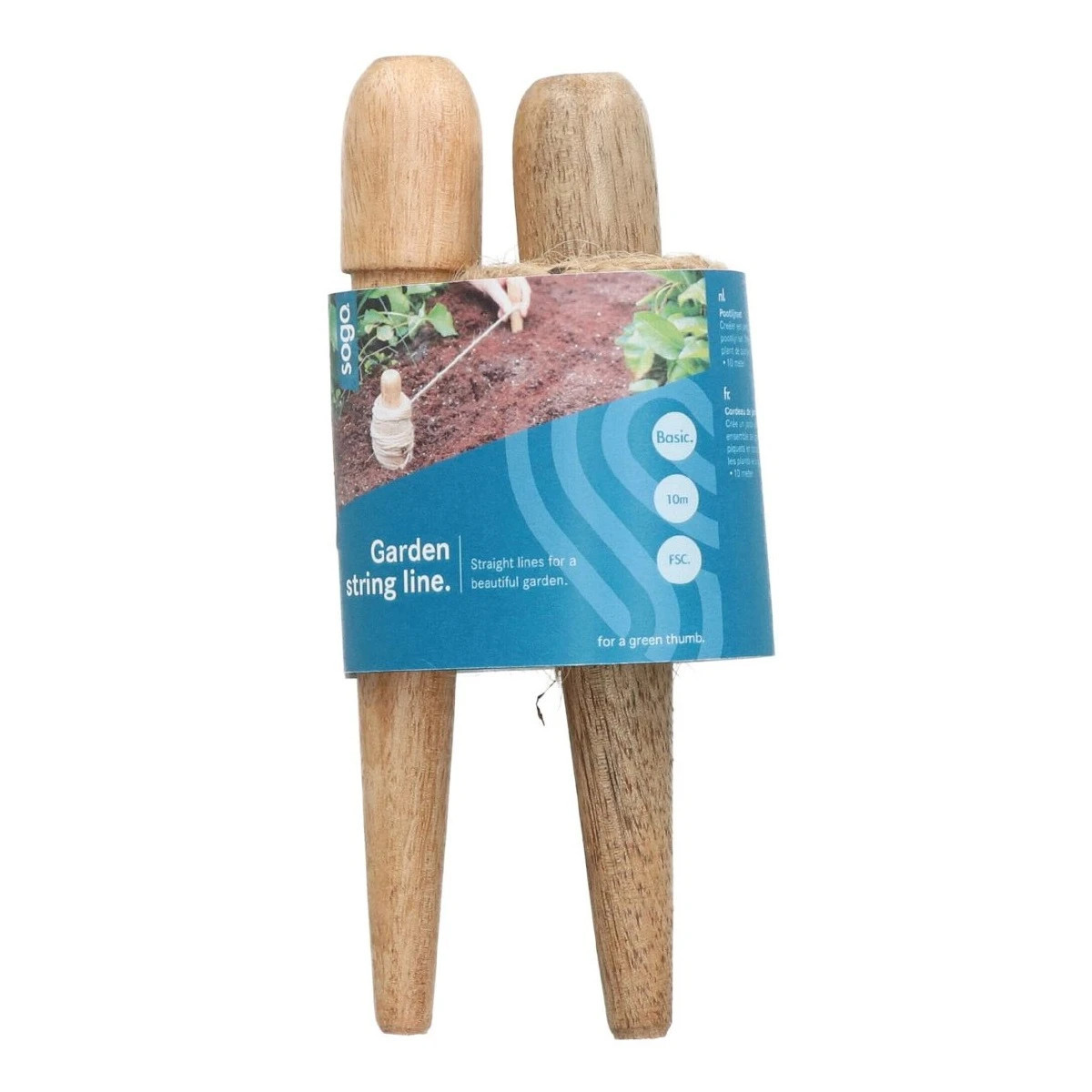 Záhradný vytyčovací povrázok - 10 m - SOGO - 1 ks