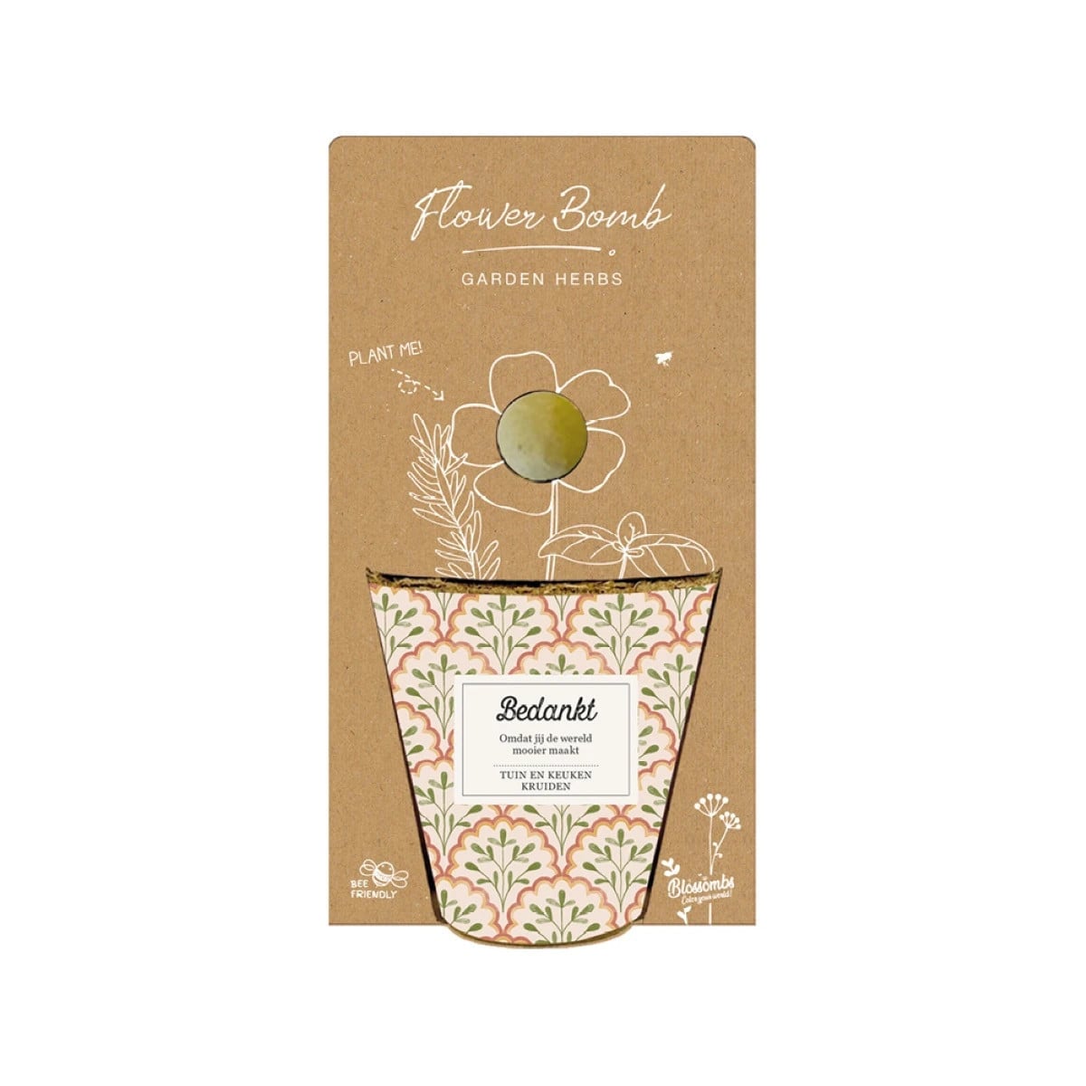 Darčeková súprava - Grow kit - zmes na pestovanie byliniek - Blossombs - 1 ks