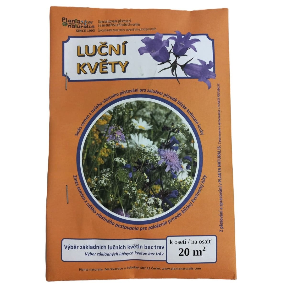 Lúčne kvety pre obohatenie porastu - Planta Naturalis - osivo lúčnych kvetov - 40 g