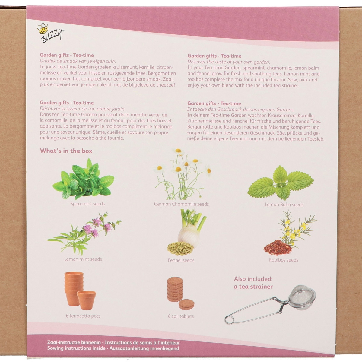 Buzzy Garden Gift - Darčeková súprava Čajová záhradka - Pieterpik - 1 balenie