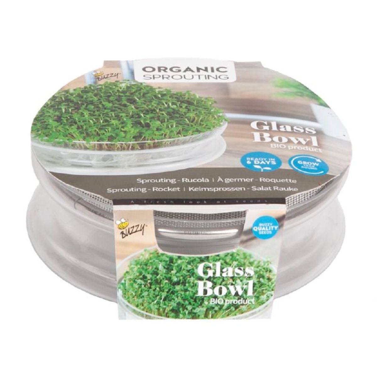Bio nakličovacia miska s rukolou – Buzzy Organic – Pieterpik