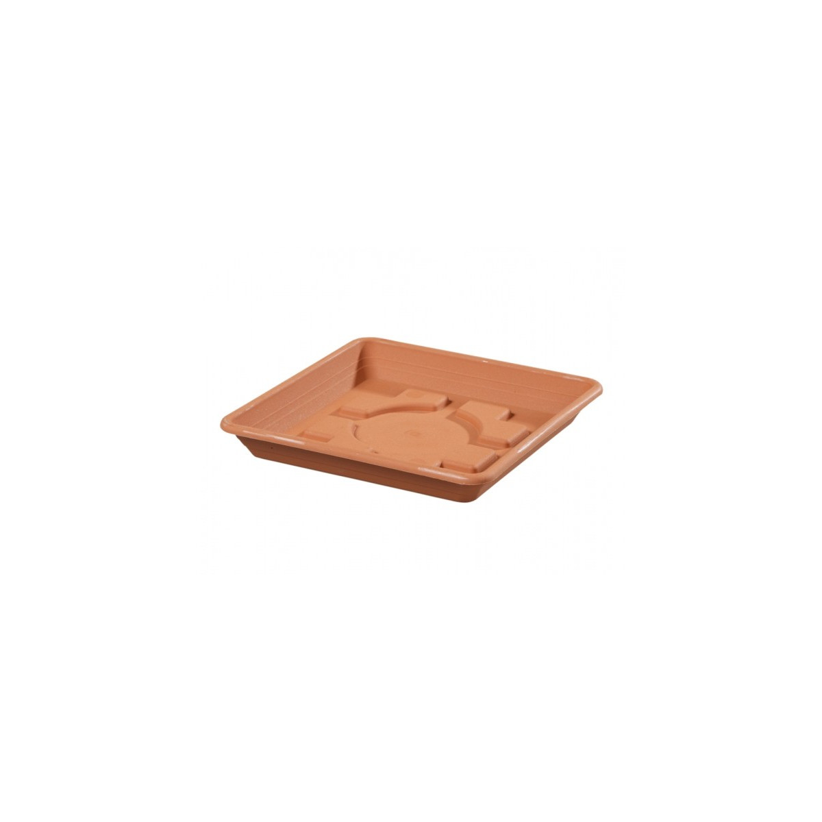 Miska pod kvetináč Lara - hnedá farba - 12 x 12 cm 1 ks