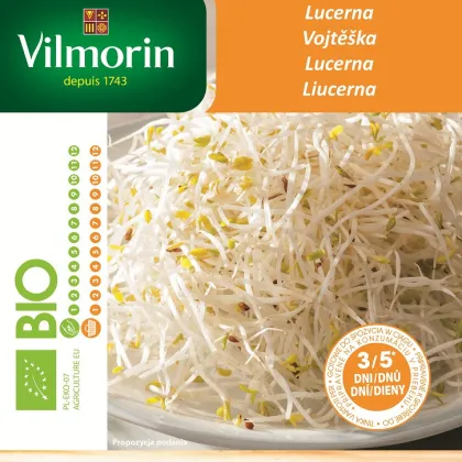 BIO semená na klíčky - Lucerna - Vilmorin - 15 g