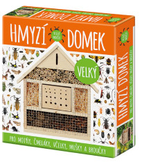 Domček pre hmyz veľký - domček pre motýle, čmeliaky, včely, mušky a chrobáky - 1 ks