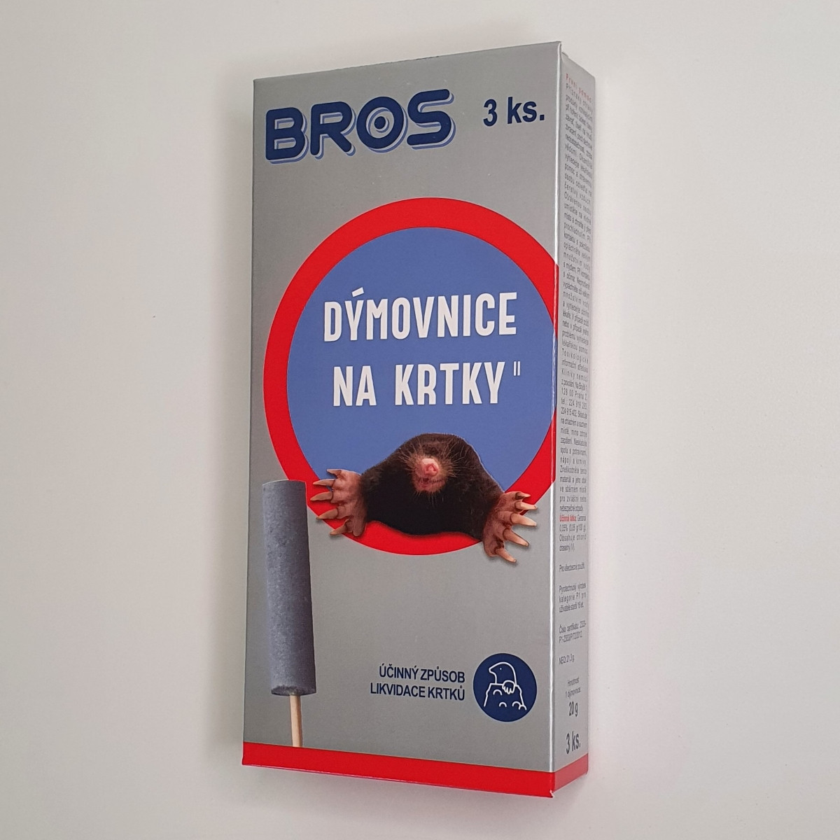 Dymovnica na krtkov - Bros - ochrana rastlín - 3 ks