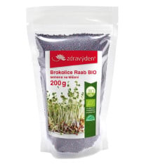 BIO Brokolica Raab - Brassica rapa cymosa - bio semená na klíčenie - 200 g