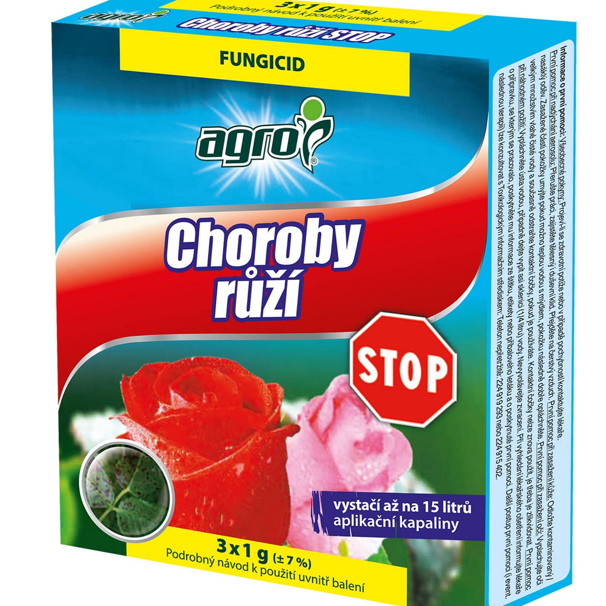 Choroby ruží STOP - ochrana rastlín - 3 x 1 g