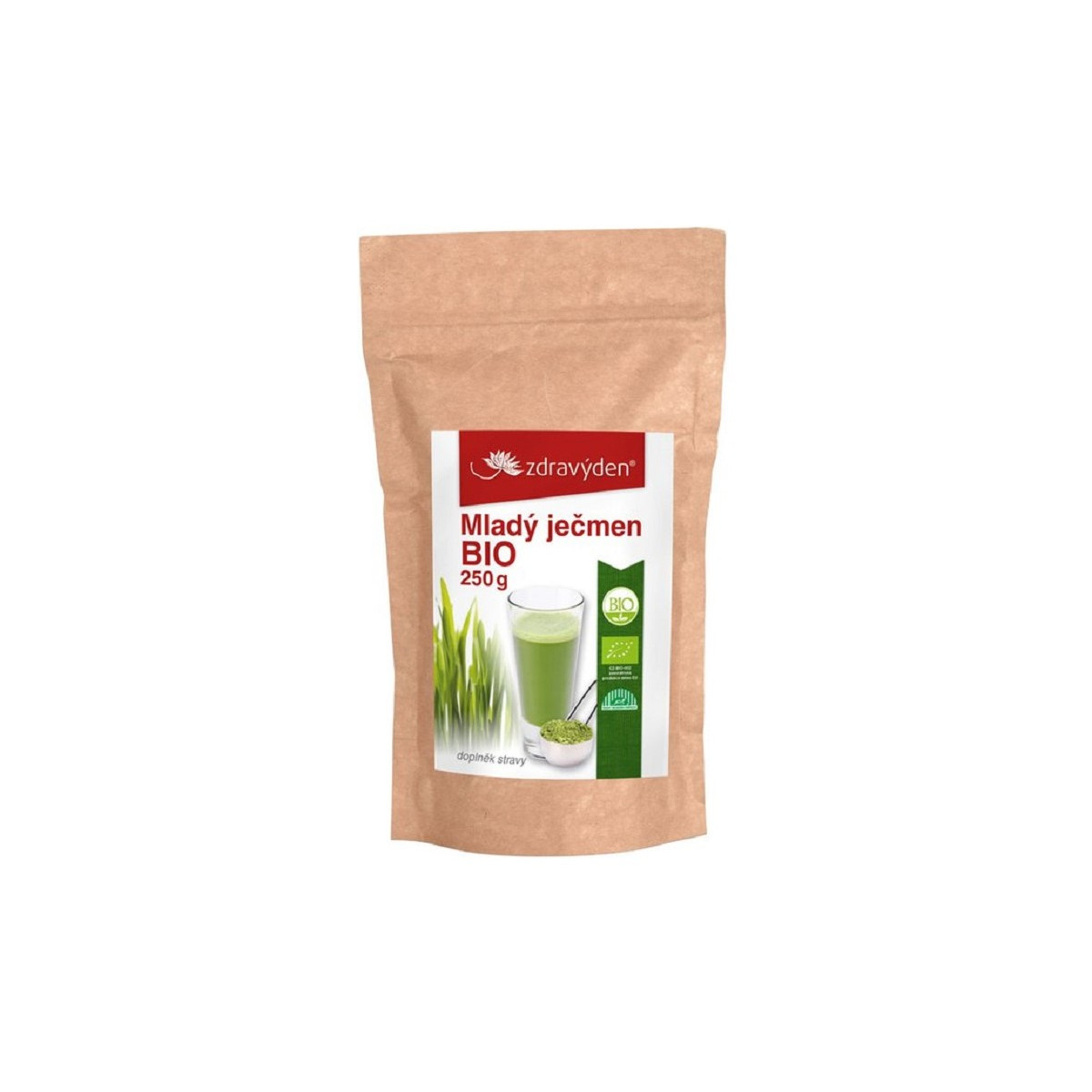 Mladý jačmeň BIO - prášok - bio kvalita - 250 g