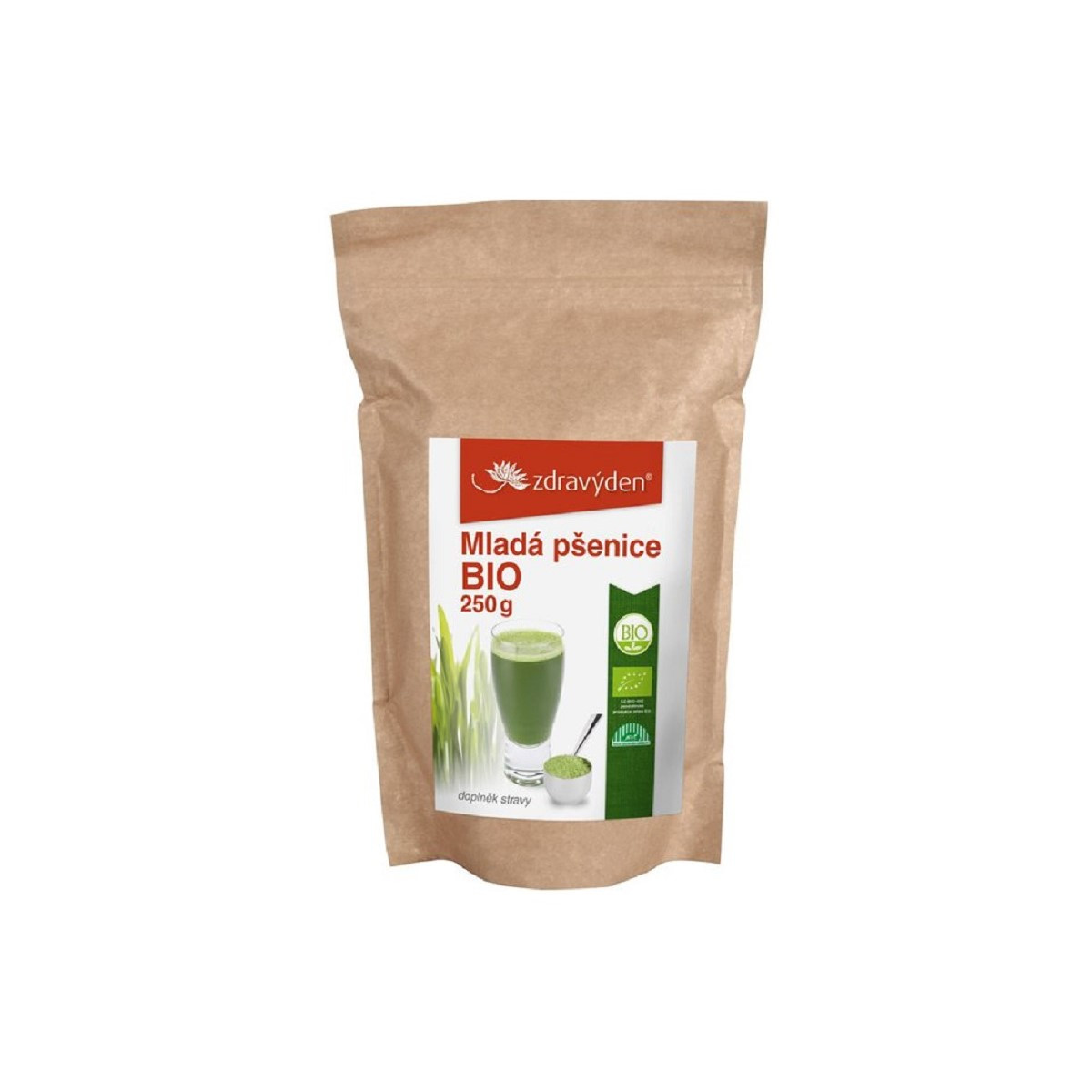 Mladá pšenica BIO - prášok - bio kvalita - 250 g