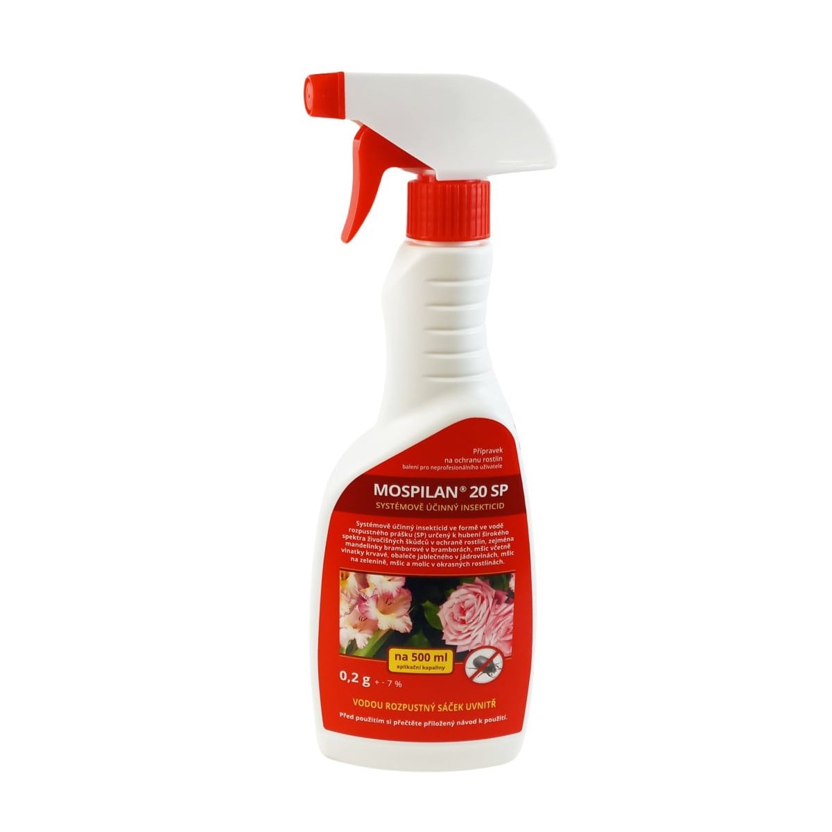 Mospilan 20 sp - ochrana proti drobnému hmyzu - Lovela - ochrana rastlín - 500 ml